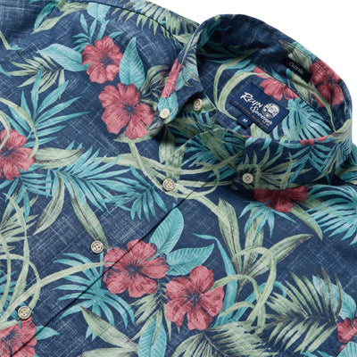 Palm Floral - Navy