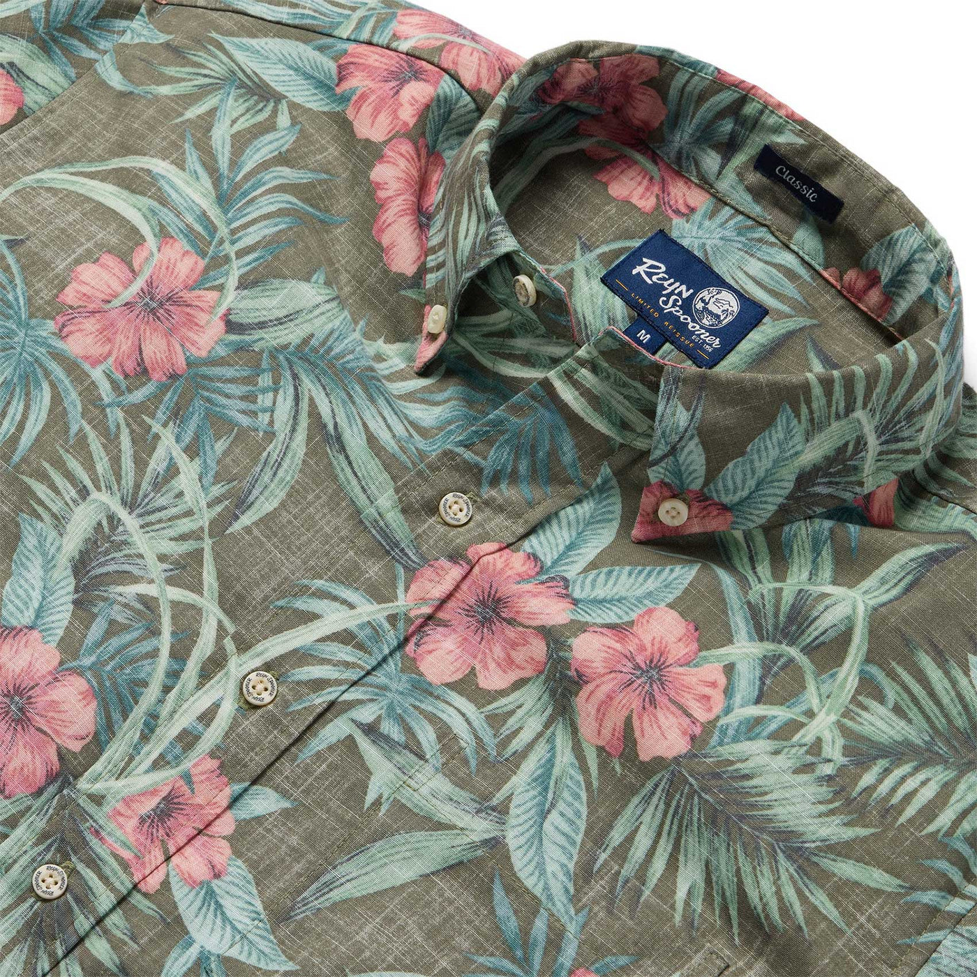 Palm Floral - Olive