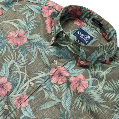 Palm Floral - Olive